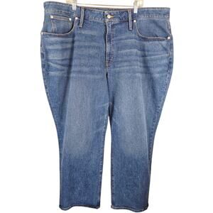 Madewell Curvy Perfect Vintage Straight Jean NG855 Stretchy Women's Jeans 24W